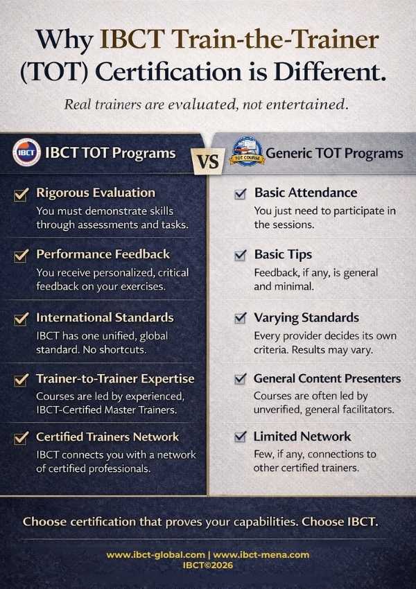IBCT vs Generic TOT programs – Credibility Comes from Assessment